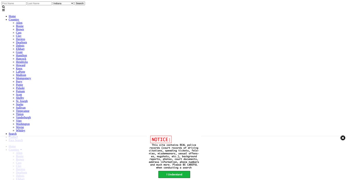 Preview of indiana.arrests.org