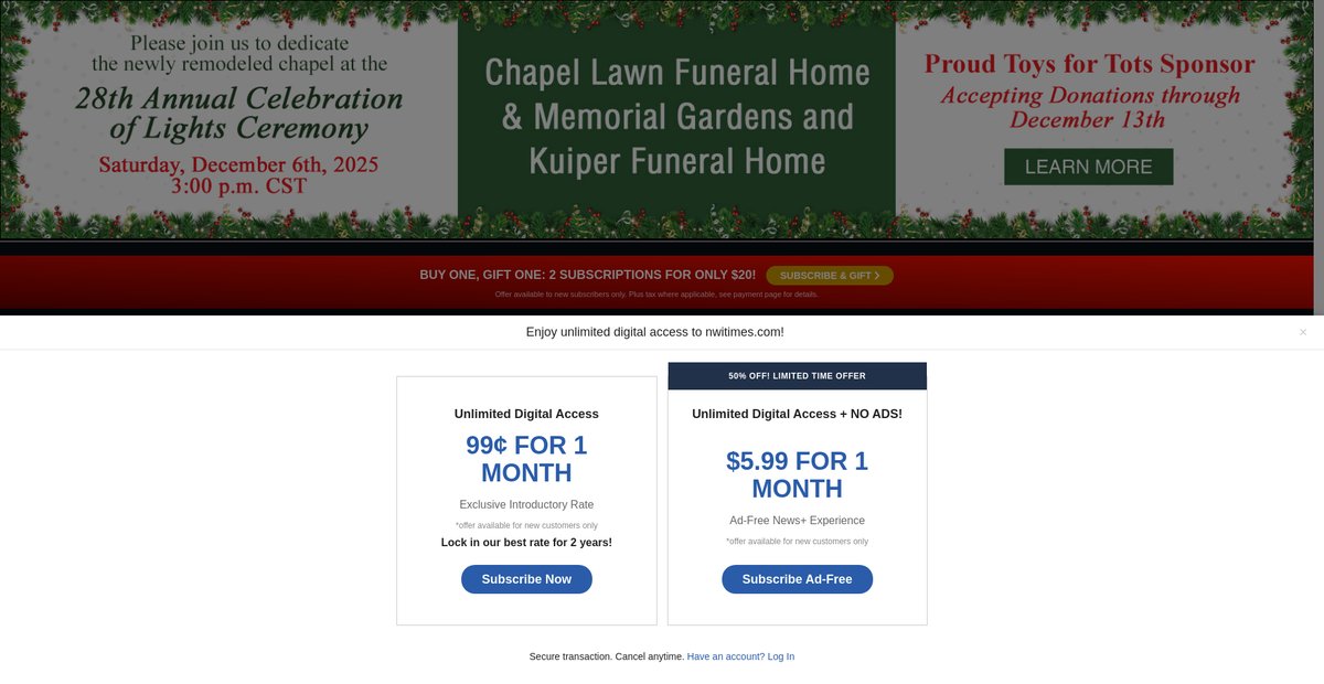 Preview of nwitimes.com