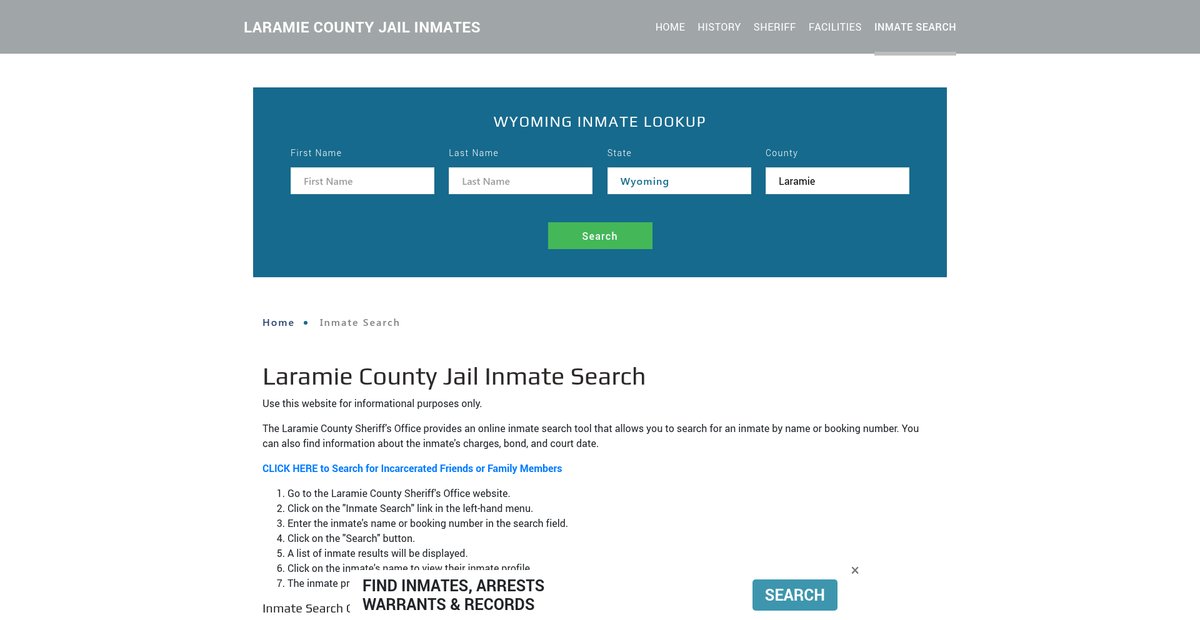 Preview of laramiejailroster.org