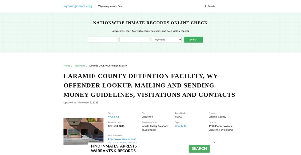 Preview of wyominginmates.org