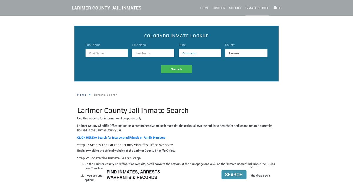 Preview of larimerjailroster.org