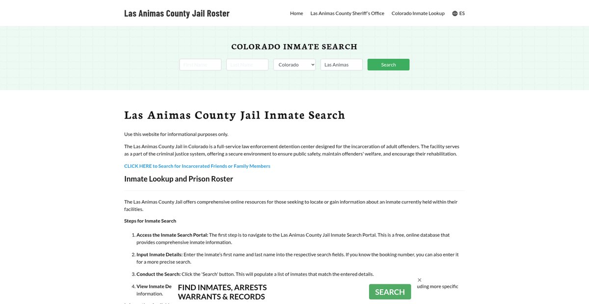 Preview of lasanimascountyjail.org