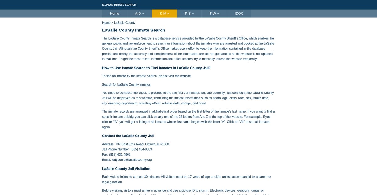 Preview of ilinmatesearch.org