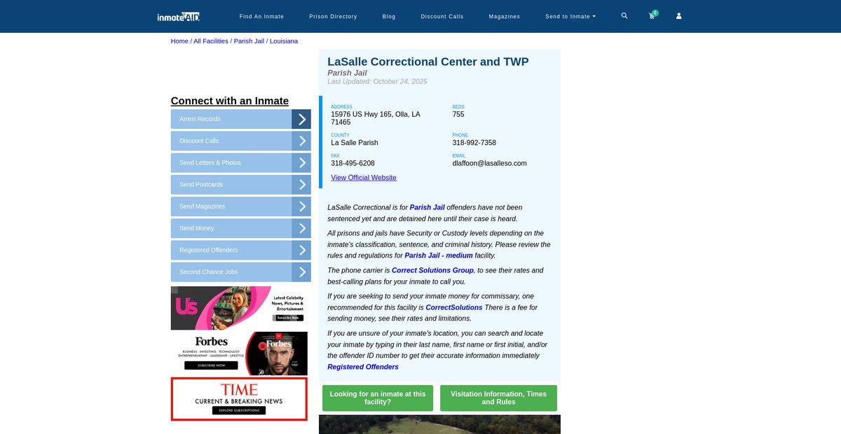 Preview of inmateaid.com