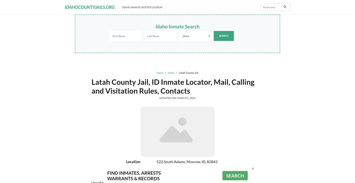 Preview of idahocountyjails.org