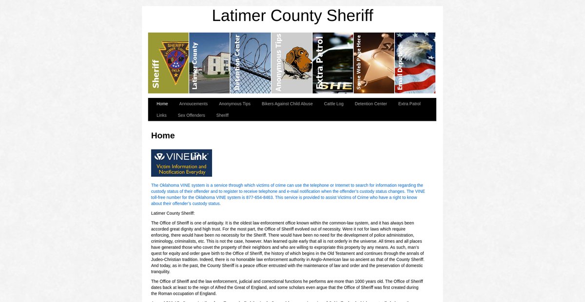 Preview of latimercountysheriff.com