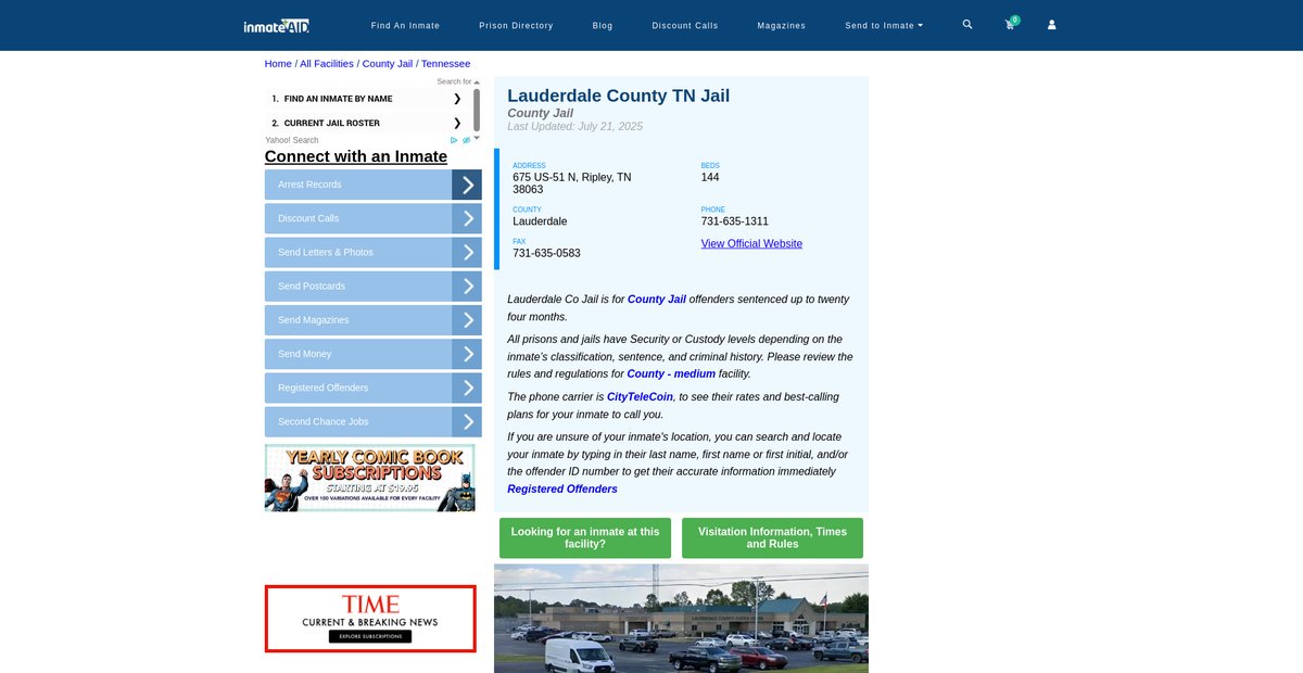Preview of inmateaid.com