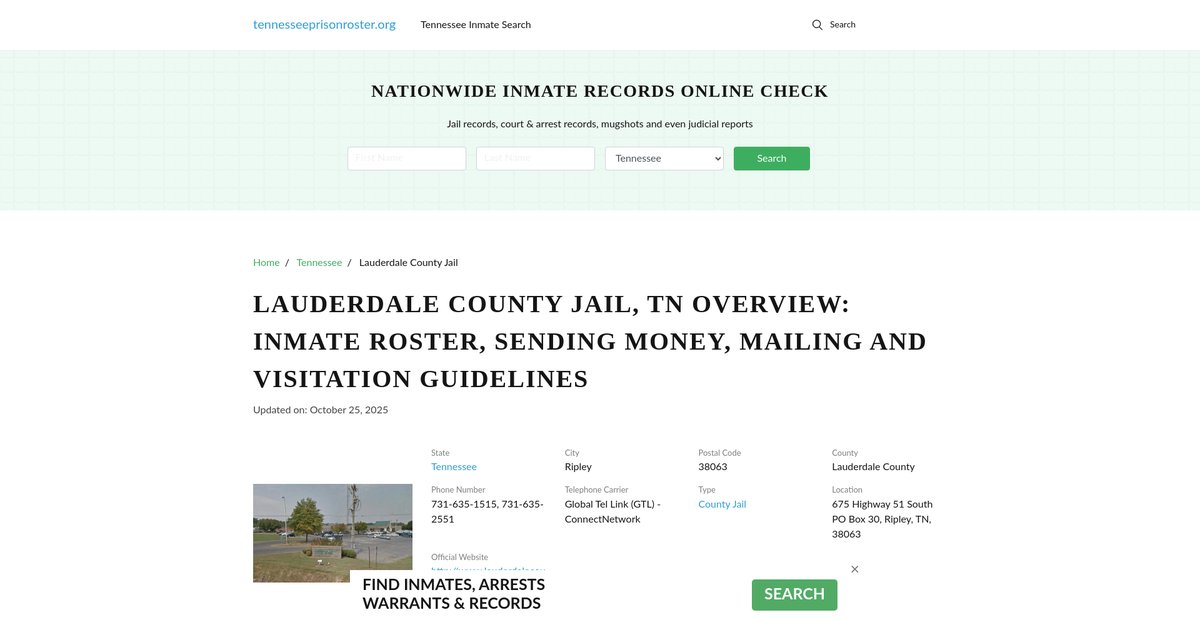 Preview of tennesseeprisonroster.org