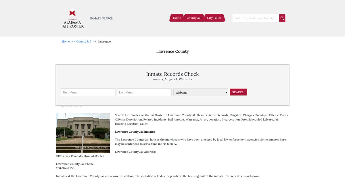 Preview of alabamajailroster.com