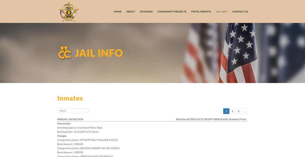 Preview of sheriff.lawrencecountyal.gov