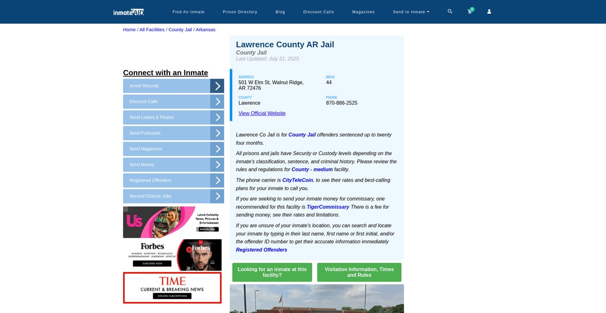 Preview of inmateaid.com