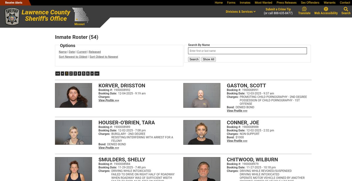 Preview of lawrencecosheriff.com