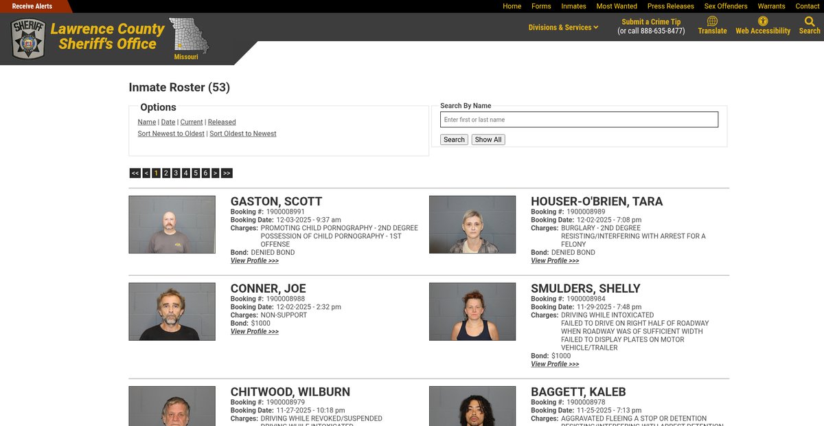 Preview of lawrencecosheriff.com