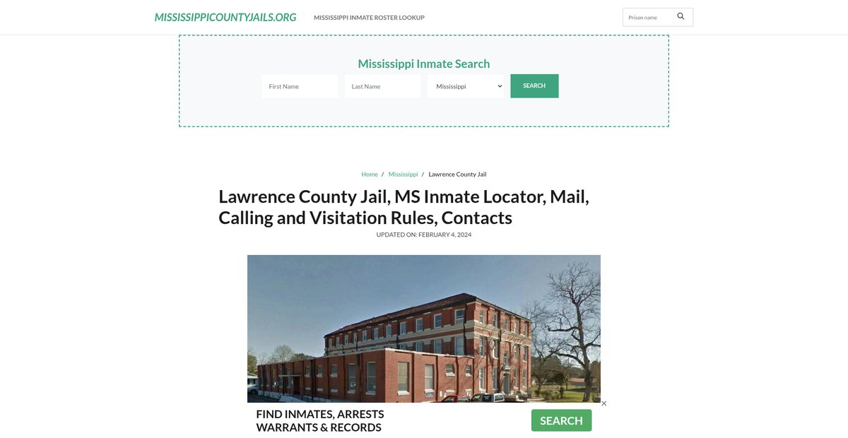 Preview of mississippicountyjails.org