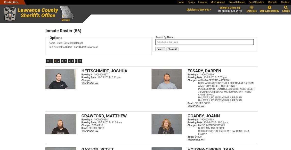 Preview of lawrencecosheriff.com