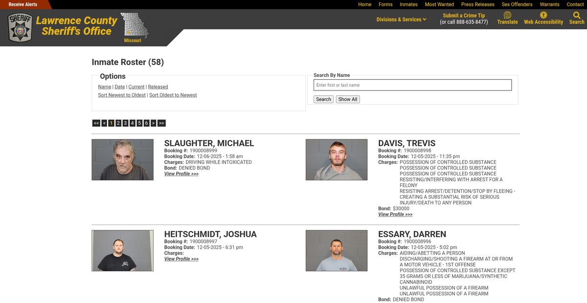 Preview of lawrencecosheriff.com