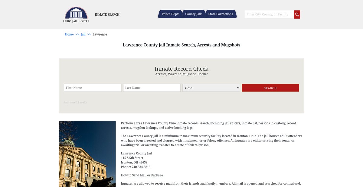 Preview of ohiojailroster.com