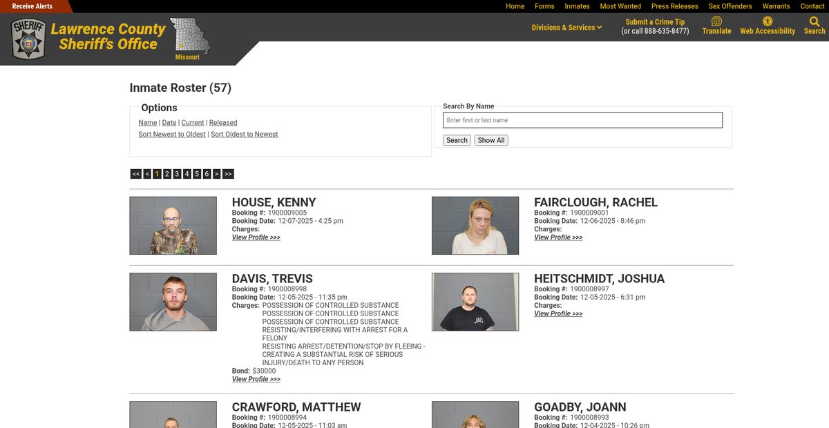 Preview of lawrencecosheriff.com