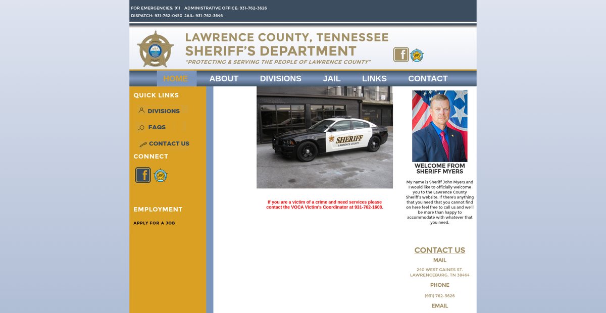 Preview of lawrencecountytnsheriff.org