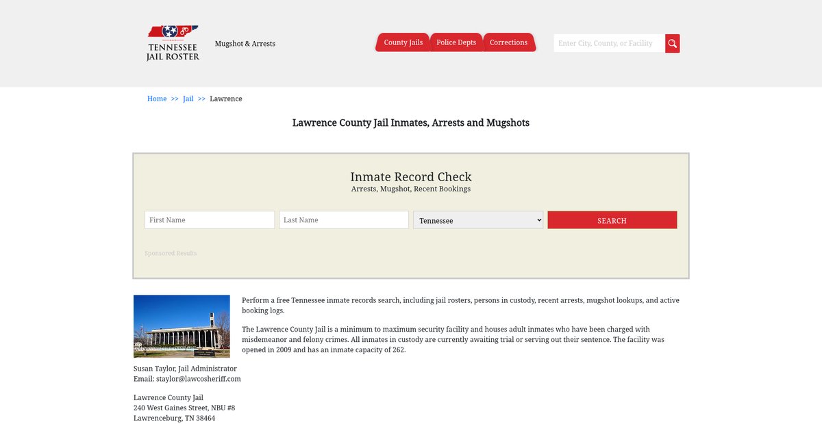 Preview of tennesseejailroster.com