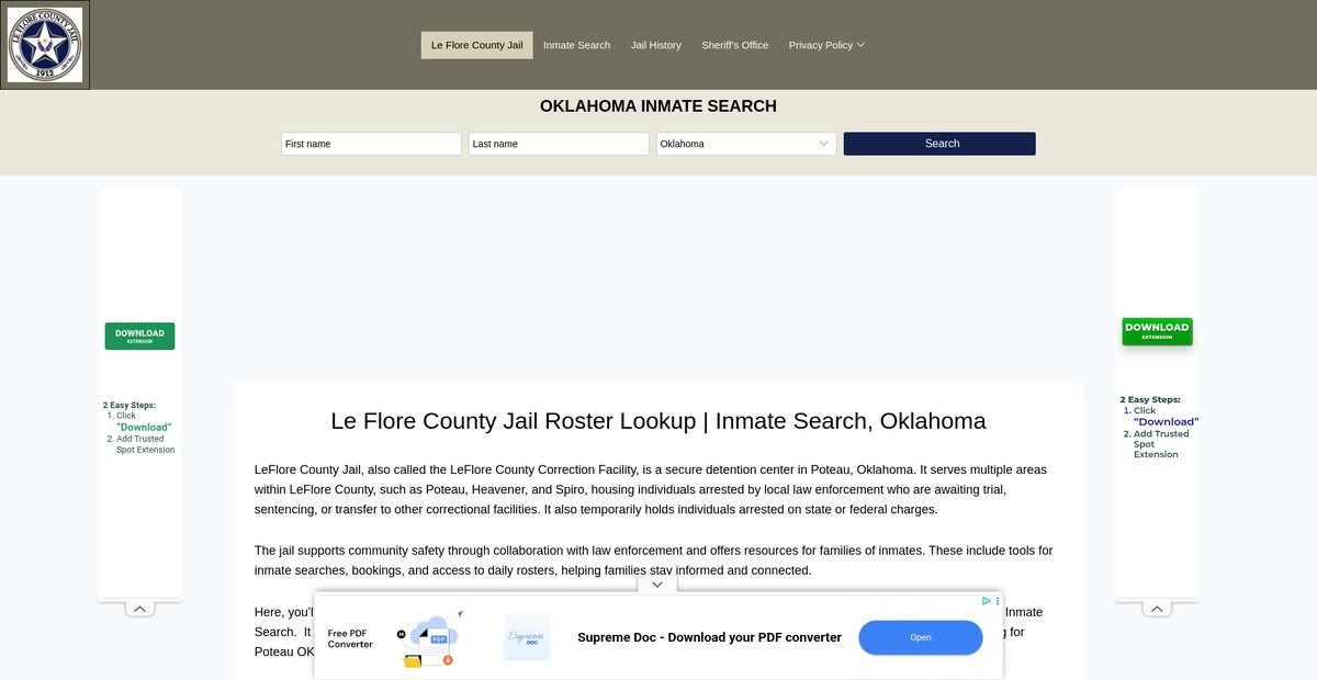 Preview of leflorecountyjails.org
