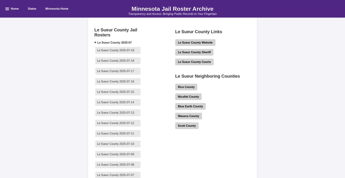 Preview of jailrosters.org