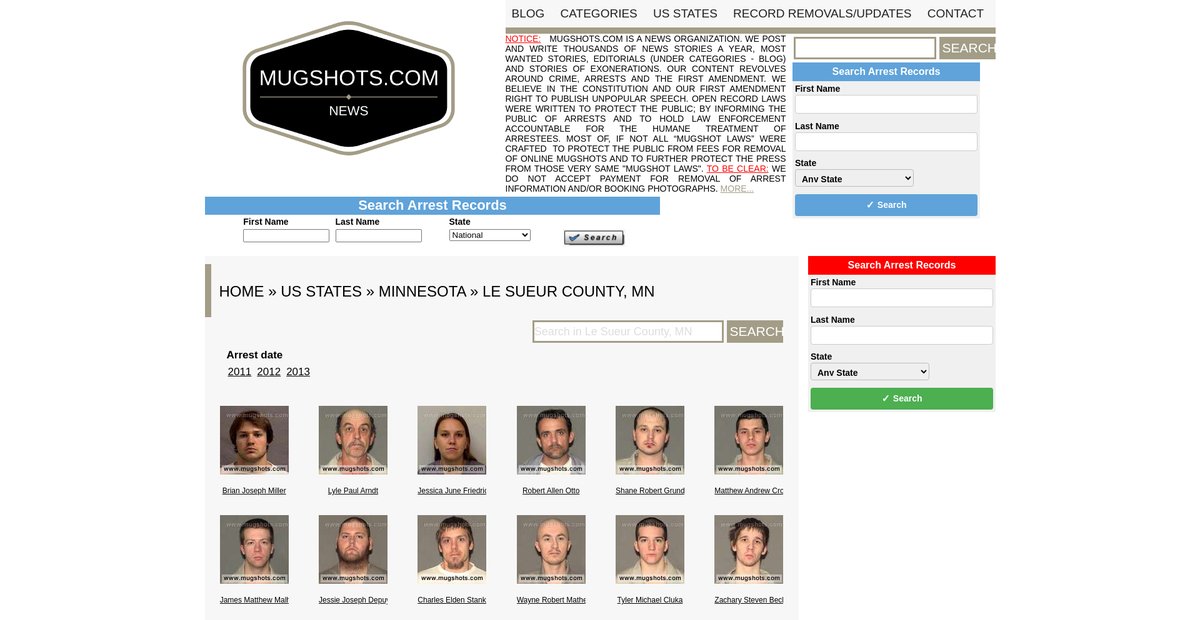 Preview of mugshots.com