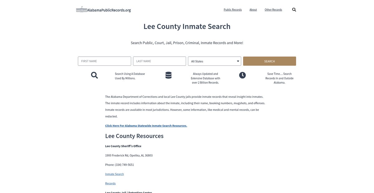 Preview of alabamapublicrecords.org