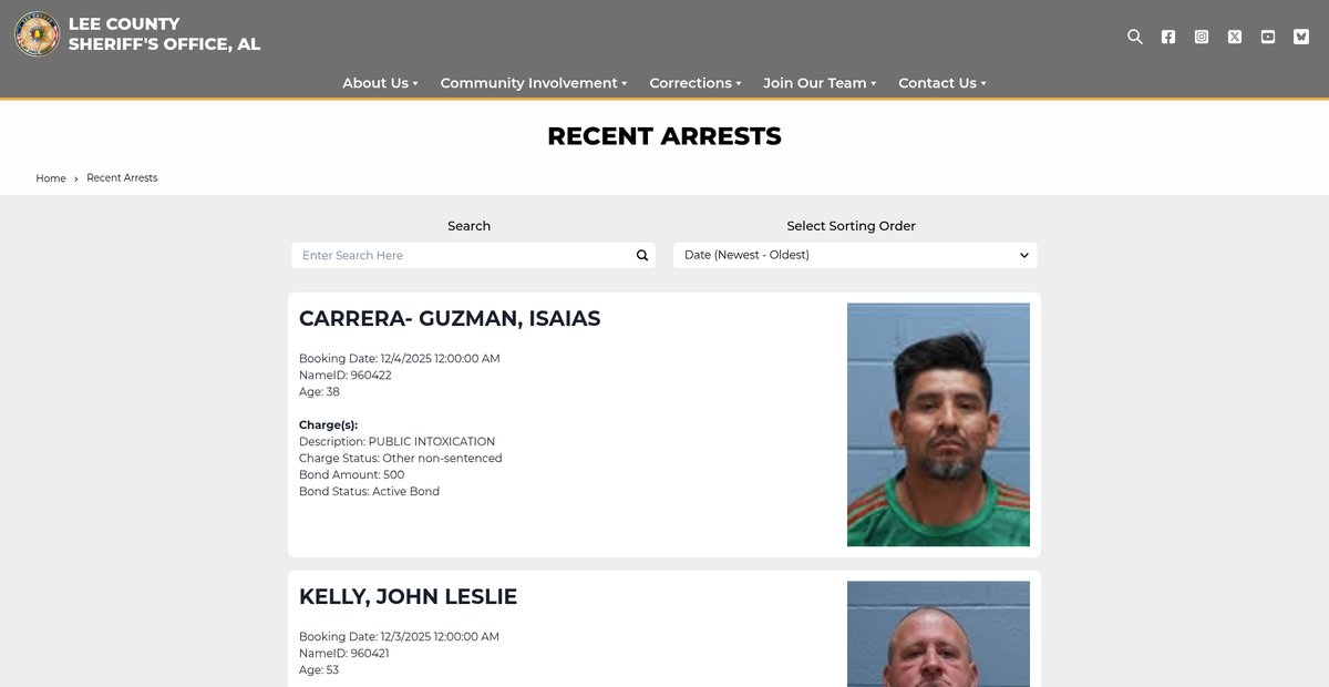 Preview of leecosheriffal.gov