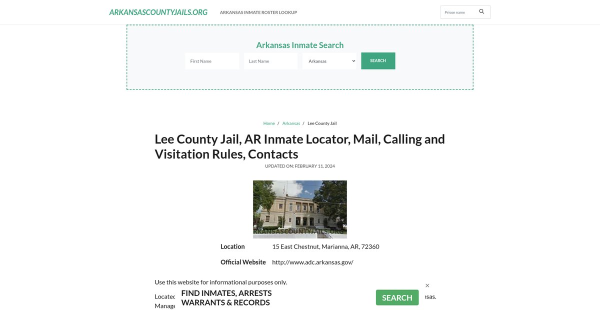 Preview of arkansascountyjails.org