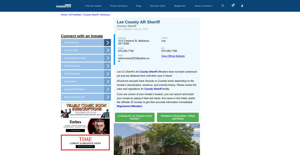 Preview of inmateaid.com