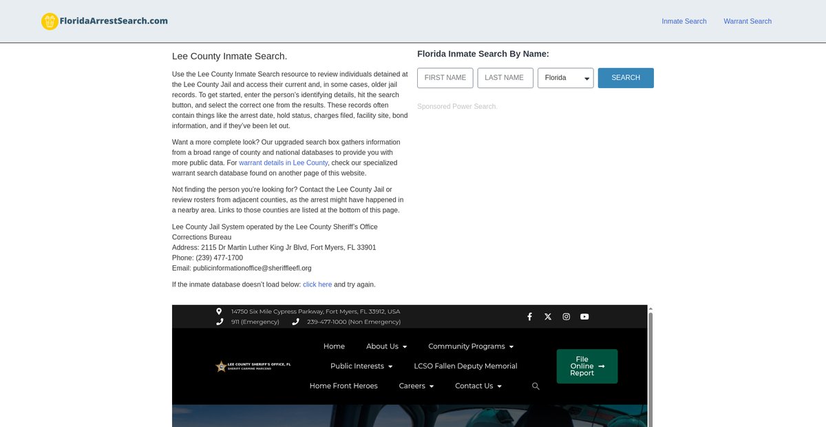 Preview of floridaarrestsearch.com
