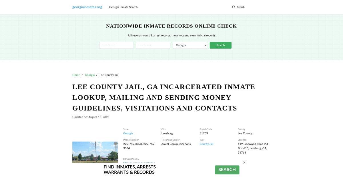 Preview of georgiainmates.org