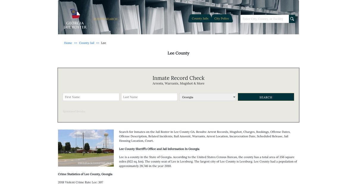 Preview of georgiajailroster.com
