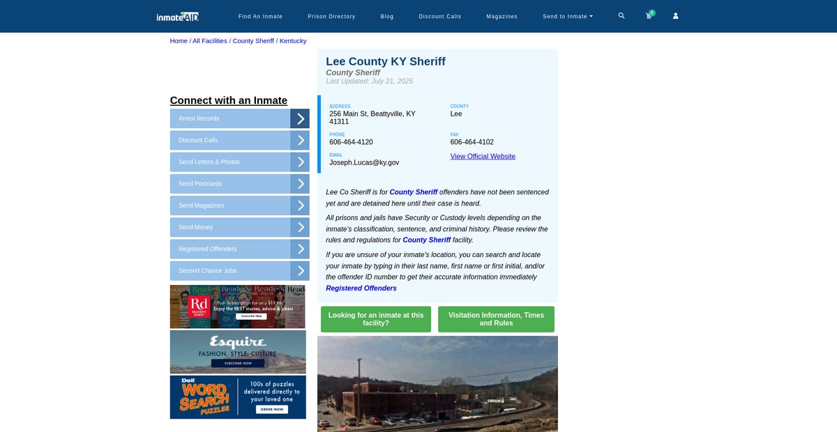 Preview of inmateaid.com