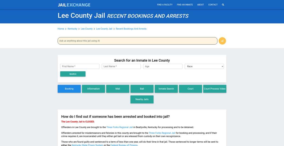 Preview of jailexchange.com