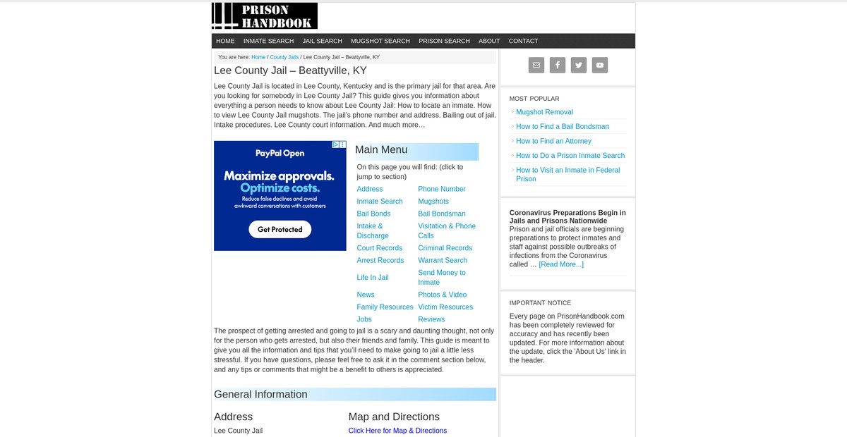 Preview of prisonhandbook.com