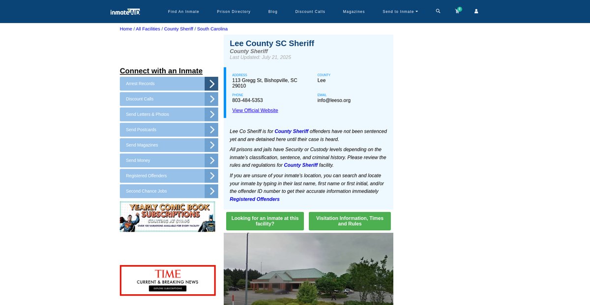 Preview of inmateaid.com