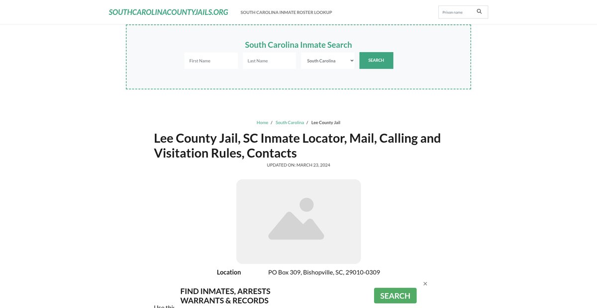 Preview of southcarolinacountyjails.org