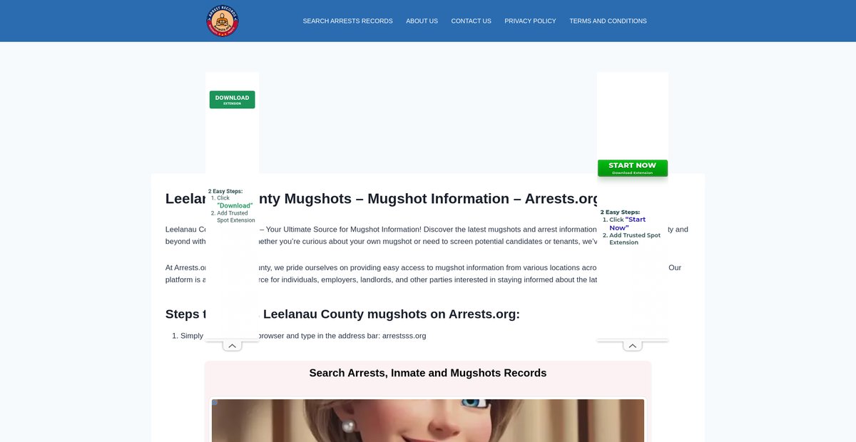 Preview of leelanau-mugshots.arrests-org.com