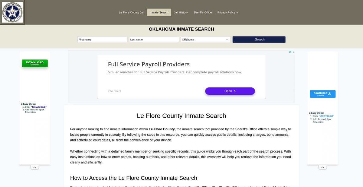 Preview of leflorecountyjails.org