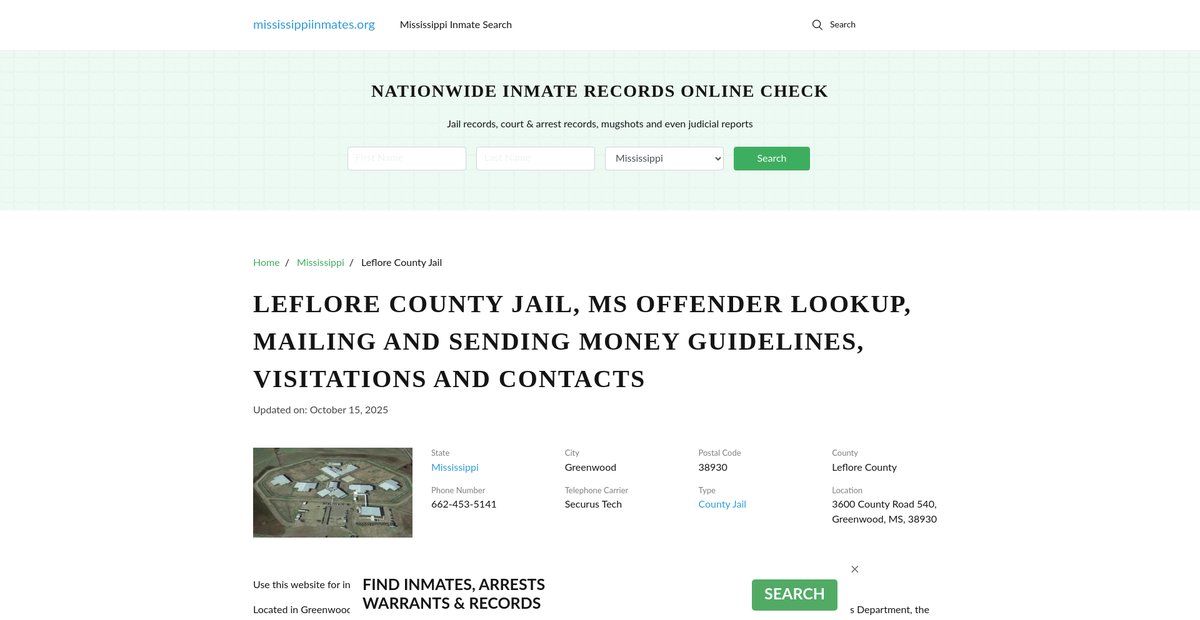 Preview of mississippiinmates.org