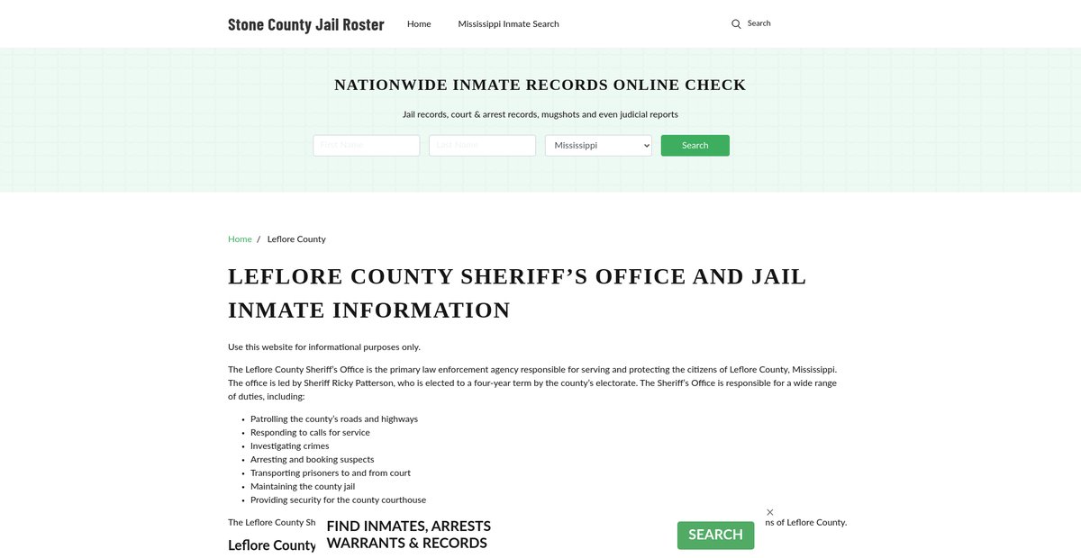 Preview of stonecountygov.com