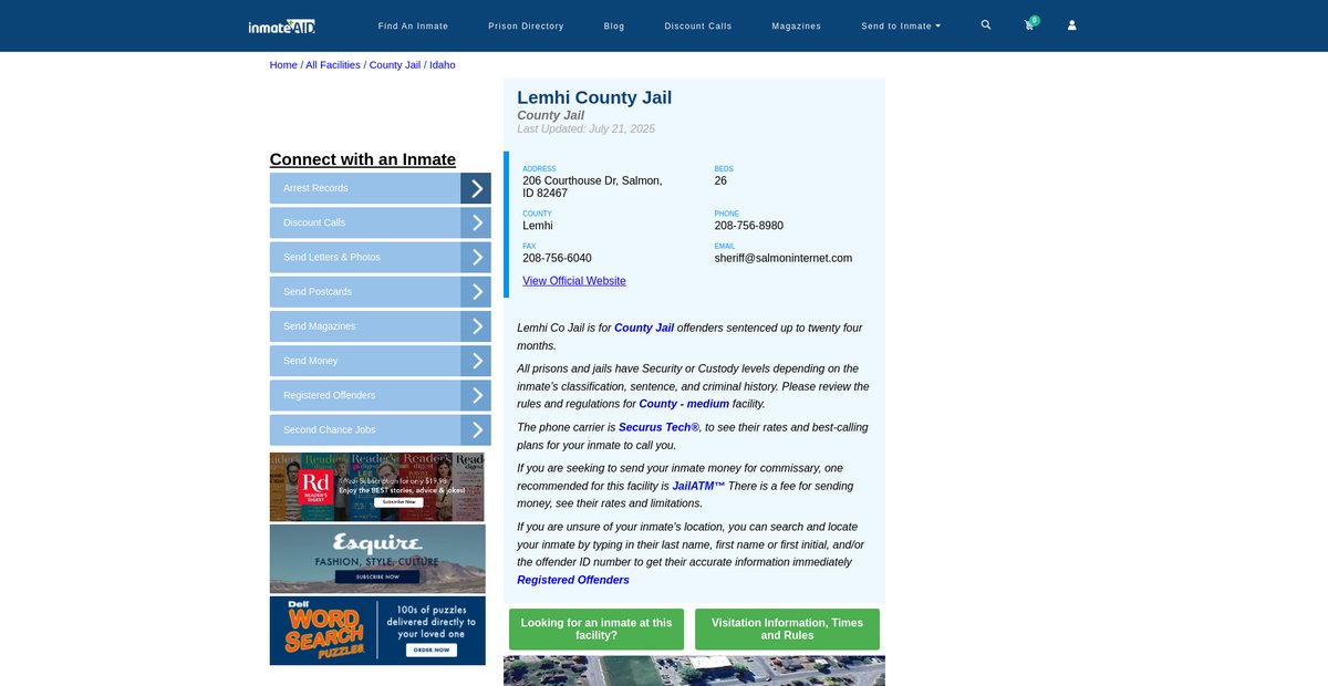 Preview of inmateaid.com