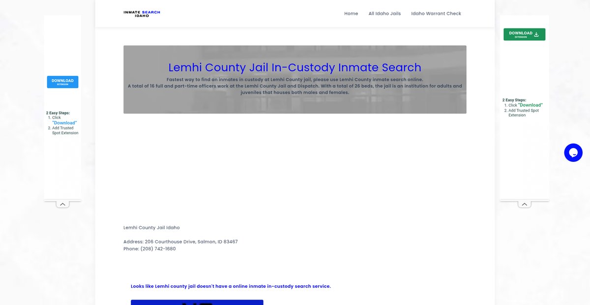 Preview of inmatesearchidaho.com