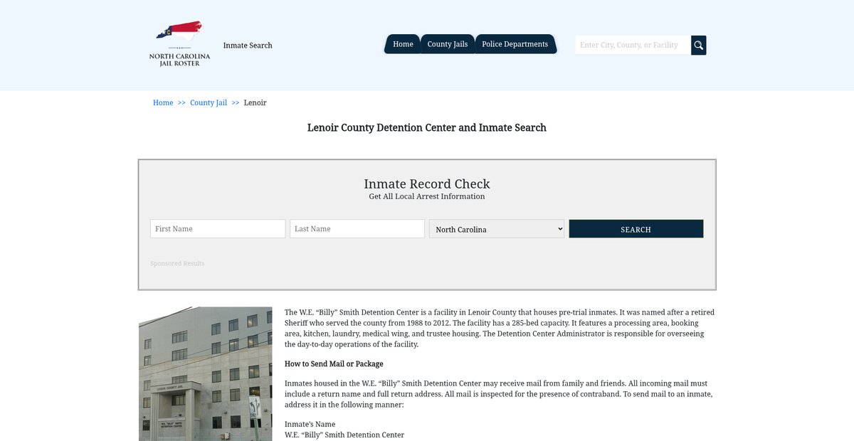 Preview of northcarolinajailroster.com