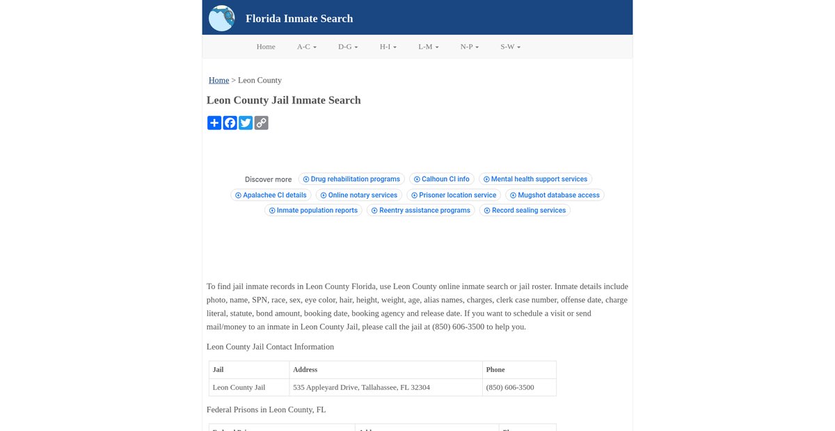 Preview of inmatesearchfl.org