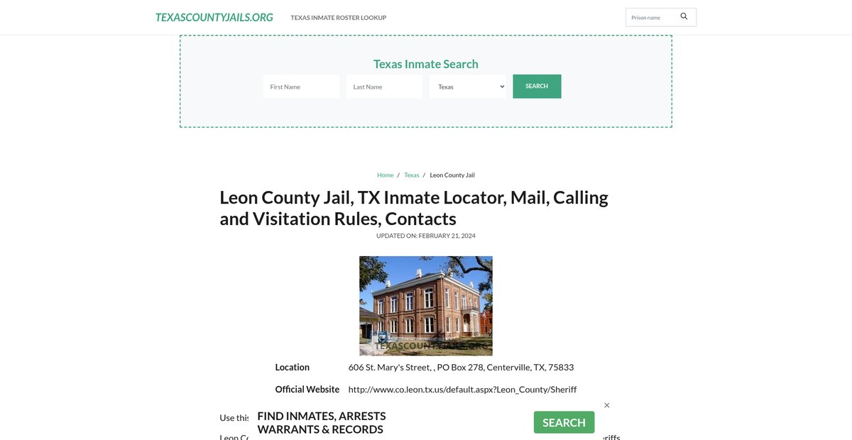 Preview of texascountyjails.org