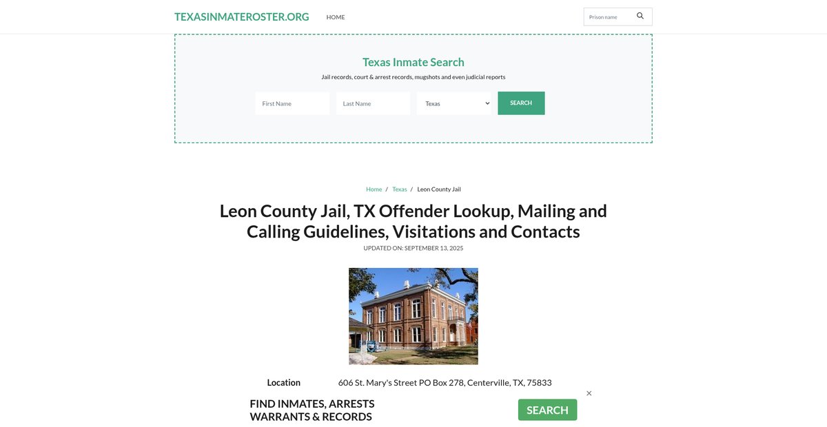 Preview of texasinmateroster.org