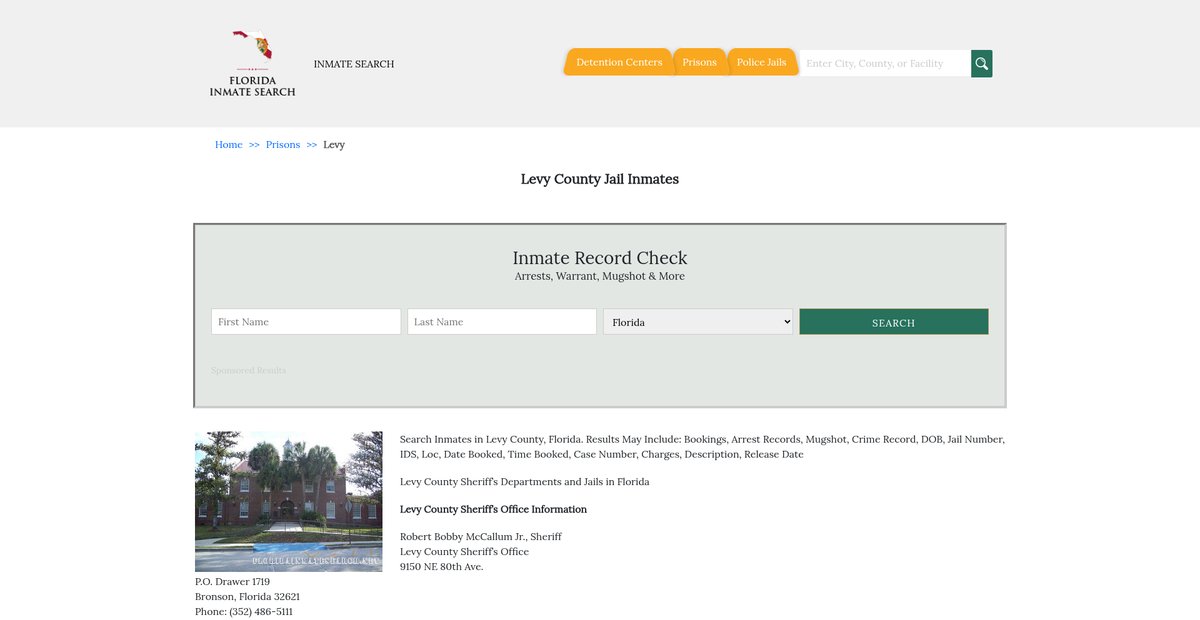 Preview of floridainmatesearch.net